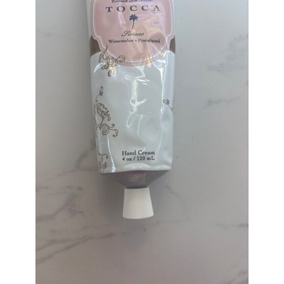 Tocca Simone Watermelon & Frangipani Hand Cream 4 Oz / 120 mL Paraben-Free Enric - Picture 4 of 4